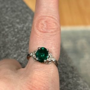 Emerald ring size 8